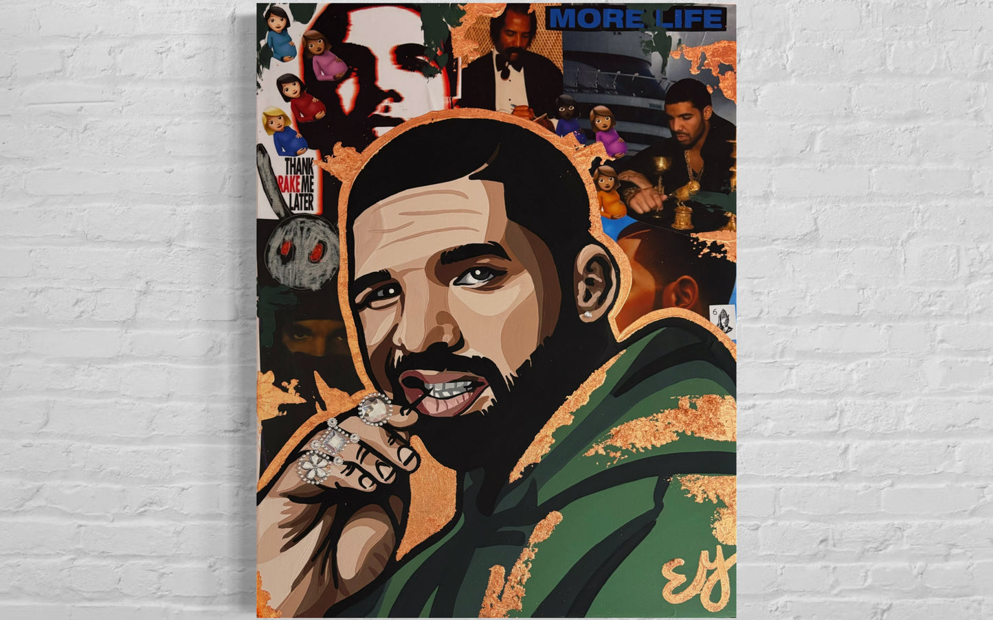 24x30 inch poster print art drake