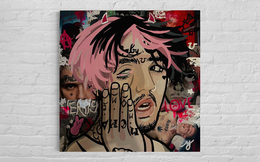 30x30 poster print lil peep