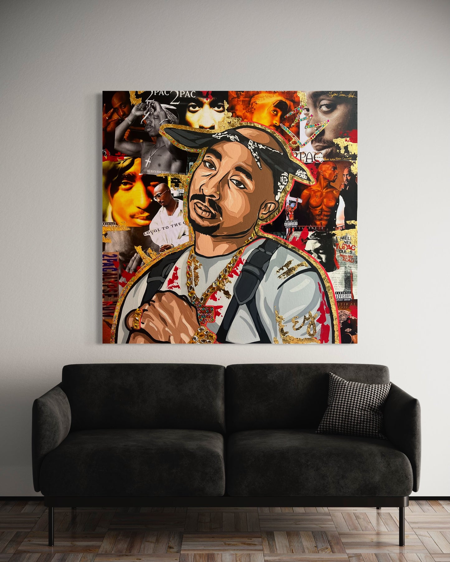 30x30 inch Tupac poster print art