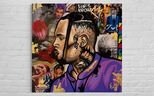 30x30 poster print chris brown