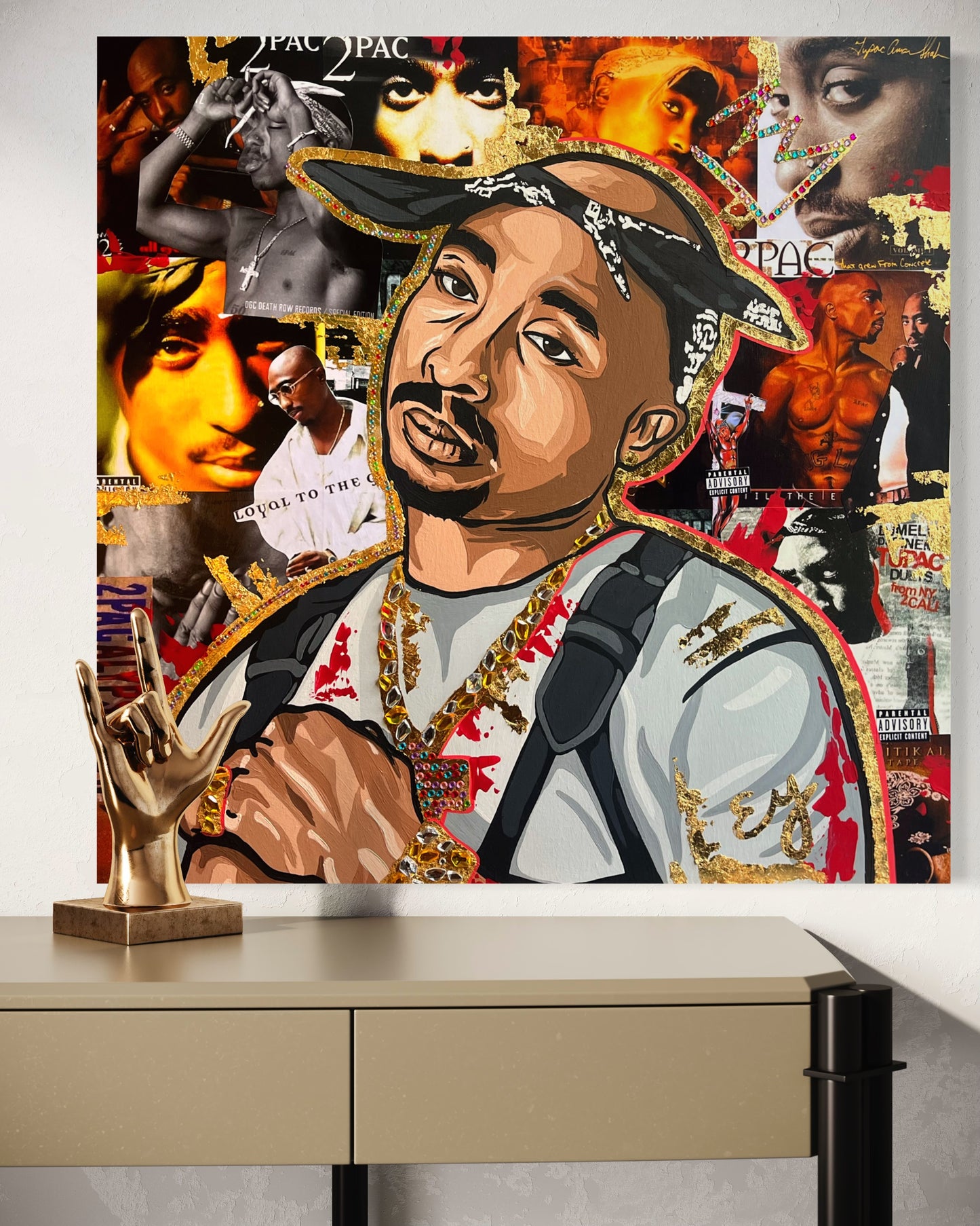 30x30 inch Tupac poster print art