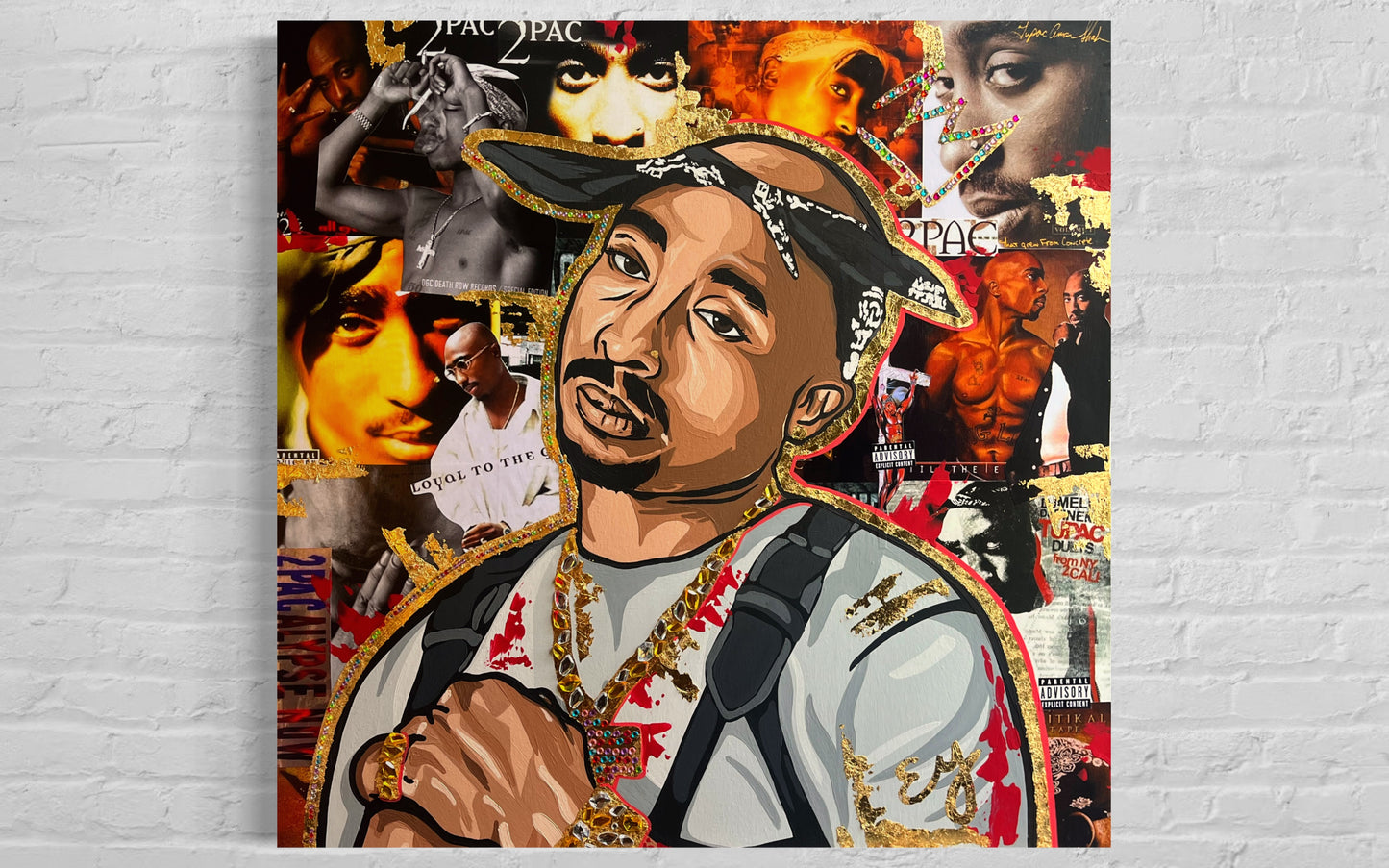 30x30 inch Tupac poster print art