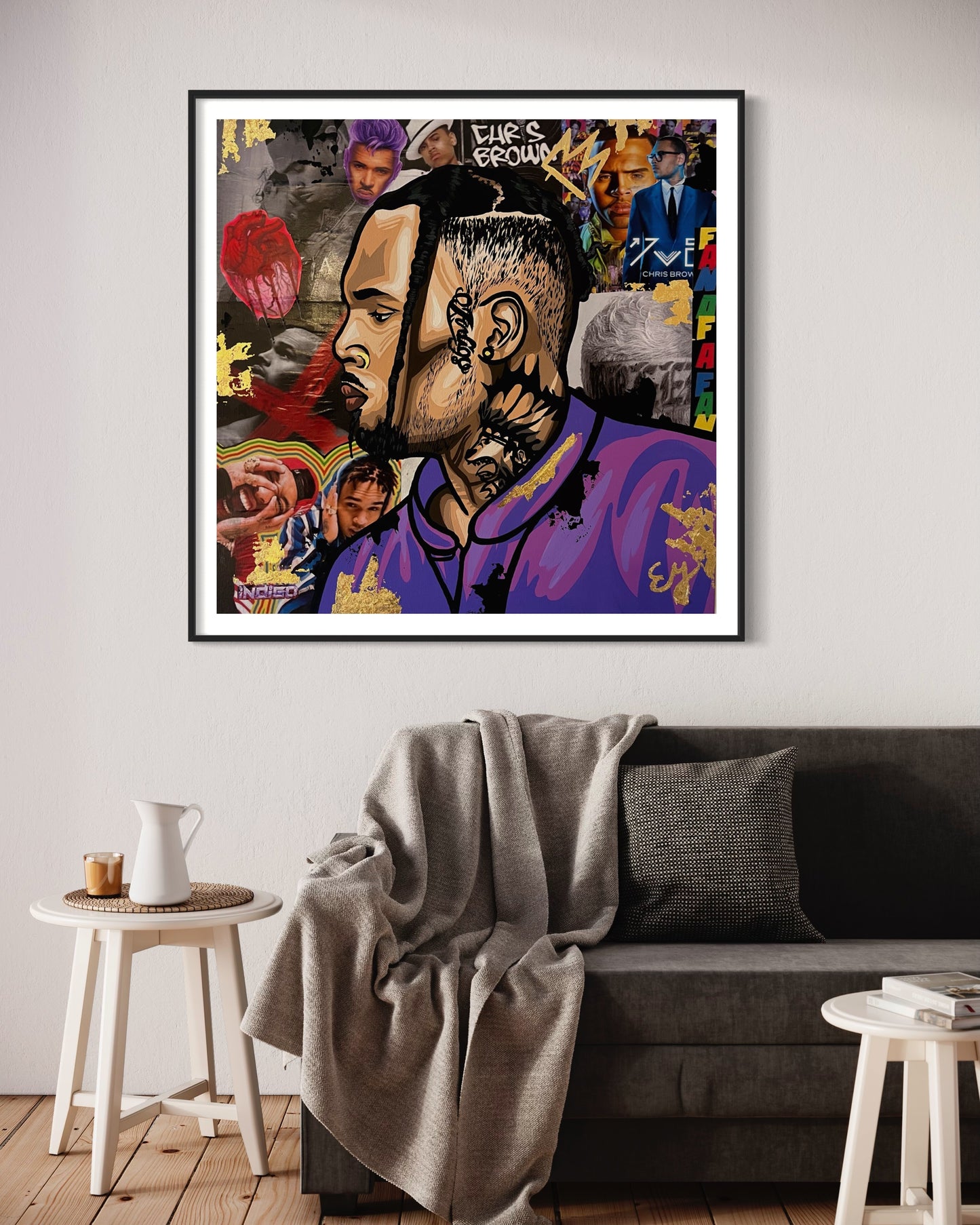 30x30 poster print chris brown