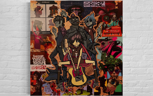 30x30 inch gorillaz poster print art