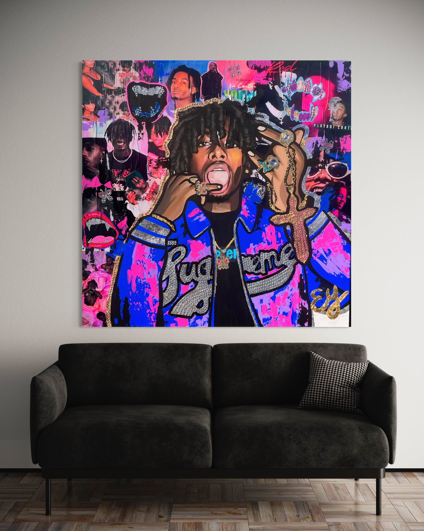 30x30 inch playboi carti poster print