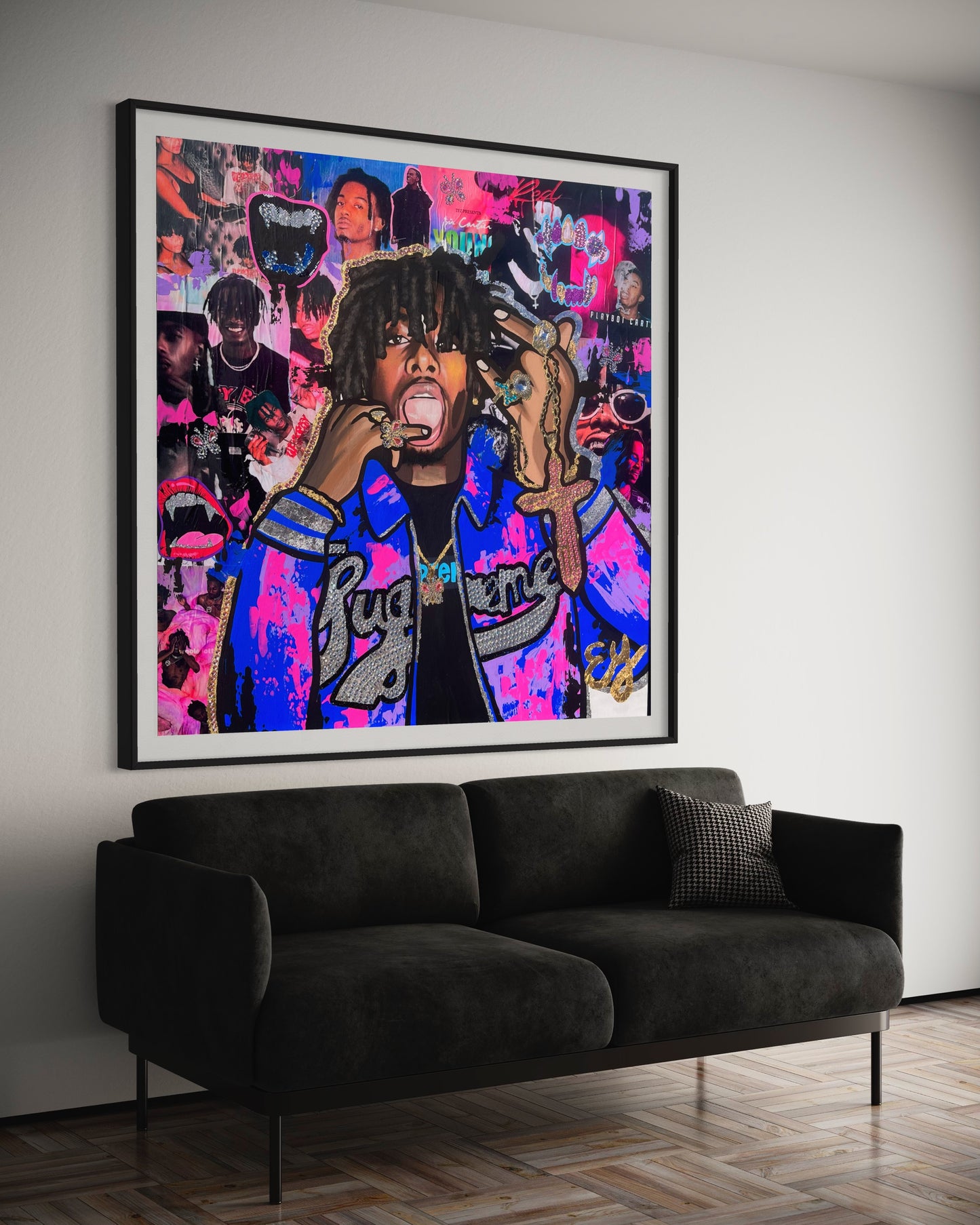 30x30 inch playboi carti poster print