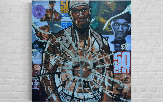 50 cent poster print art 30x30 inches