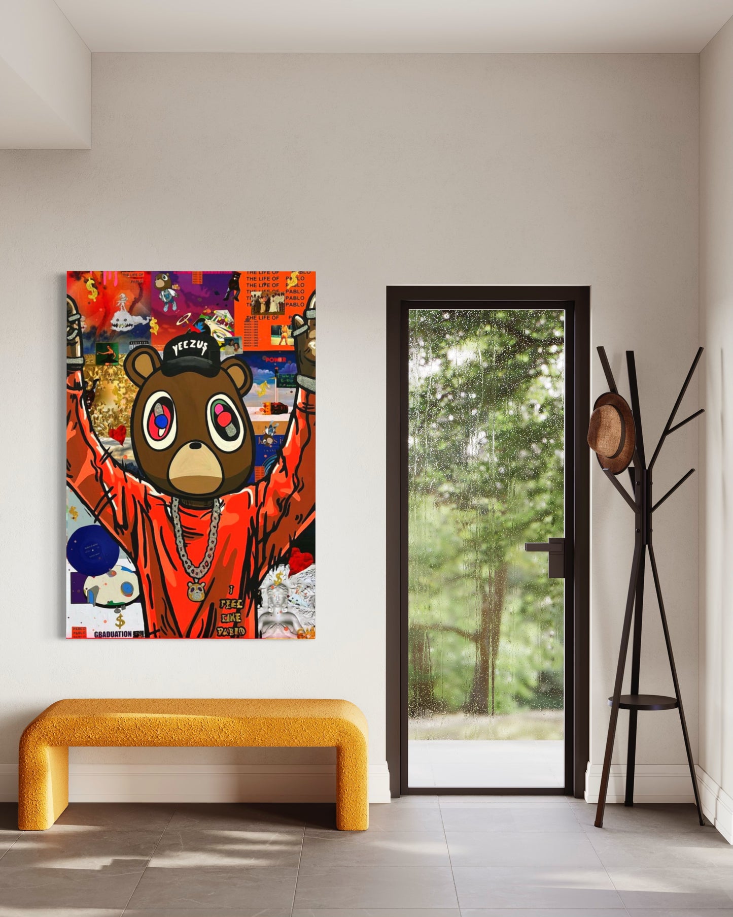 24x36 poster print Kanye x bear