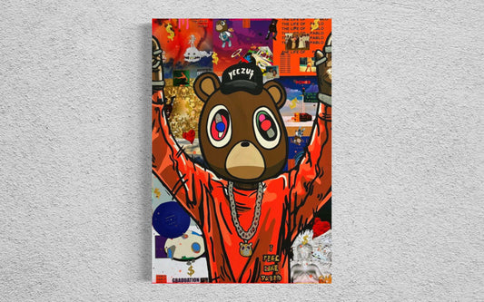 24x36 poster print Kanye x bear