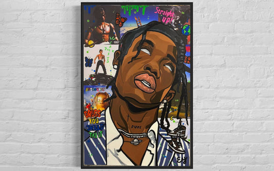 24x36 poster print travis Scott